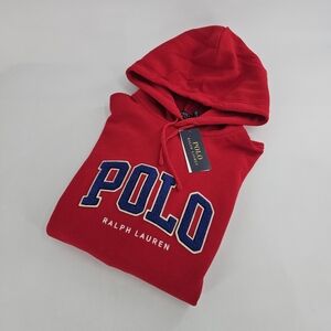 Polo Ralph Lauren RL Graphic Fleece Pullover Hoodie Embroidered Logo Pony Men's
